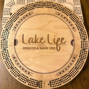 Round Cribbage Board