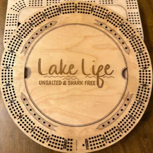 Round Cribbage Board